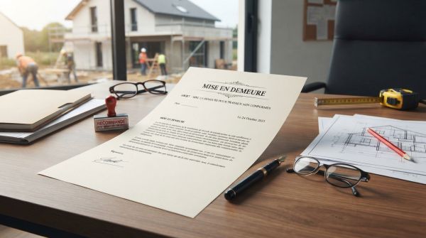Lettre de mise en demeure pour travaux non conformes : modèle et conseils